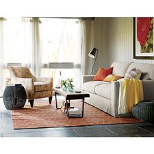 Axis II Slipcovered 2-Seat Queen Sleeper Sofa in Sofas | Crate and Barrel