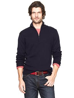 Half-zip mockneck sweater |...