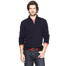 Half-zip mockneck sweater | Gap