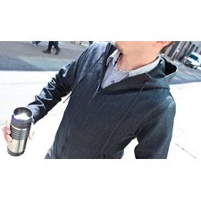 Gray Pinstripe Executive Hoodie 