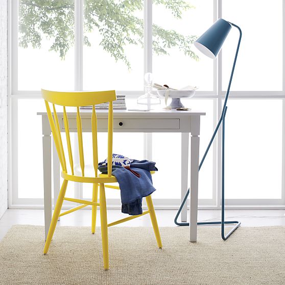 Mick Blue Floor Lamp in Flo...