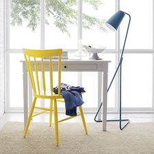 Mick Blue Floor Lamp in Floor Lamps | Crate and Barrel