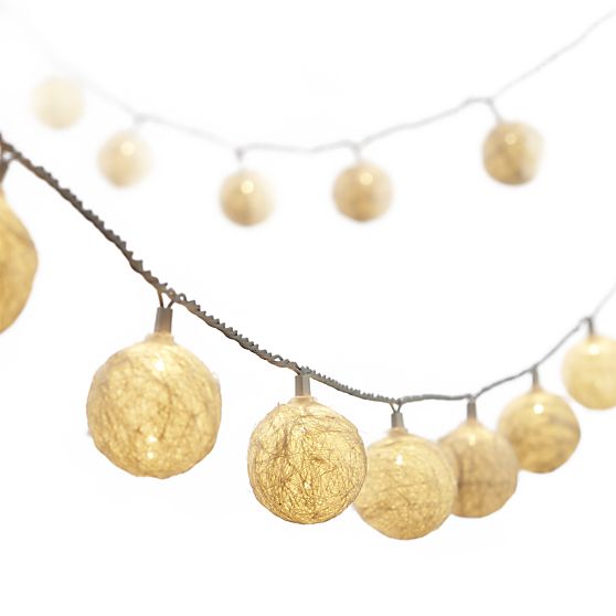 Hemp Ball String Lights in ...