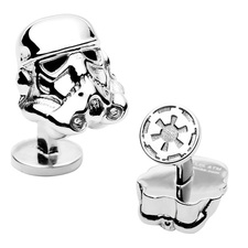 Cufflinks Inc-Star Wars 3-D Storm Trooper Head Cufflinks