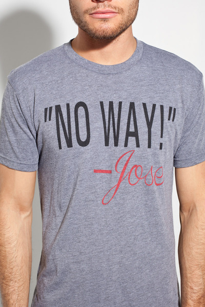 No Way- Jose Tee in Grey by...