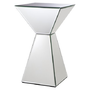 Mirrored Pyramid Living Room Accent Side/End Table 