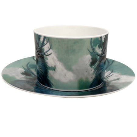 Snow Owl Cup and Saucer Set...