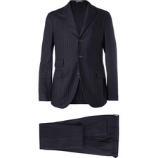 Boglioli Navy Eton Slim-Fit Three-Piece Wool Suit
