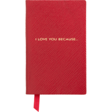 Smythson I Love You Because Wafer Notebook