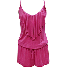 FIREWORKS RUFFLE ROMPER PINK