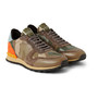 Valentino Camouflage-Printed Leather and Canvas Sneakers