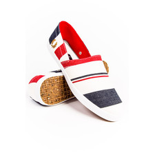Fred Perry Kingston Stampdown Southsea Stripe Fire Red Sneaker