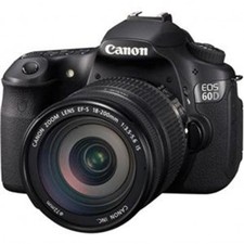 Canon EOS 60D Kit With 18-200 IS Lens 18.0MP Digital SLR Camera (Black) with 4GB SD Card