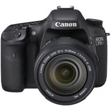 Canon EOS 7D 18MP Digital SLR Camera with EF-S 15-85 IS Lens (Black)