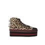 YRU Elevation Faux Leopard Platform Trainer