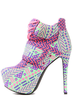 The Swag Shoe in Lime Multi