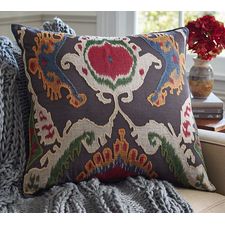 Mercer Ikat Applique Pillow Cover | Pottery Barn