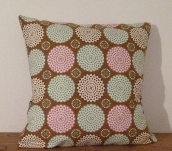 Pillow Throw 18x18 Brown Fa...