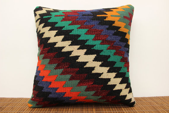 Ethnic Kilim pillow cover 2...