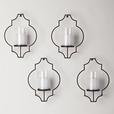 Rosaline Wall Candleholders Set of Four