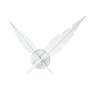 Feather Clock White