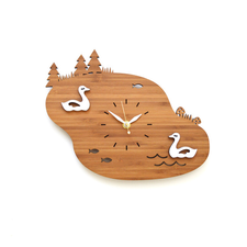 Lake Clock Bamboo