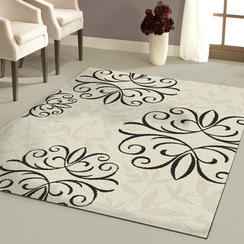 Orian Iron Fleur Rug Chocol...