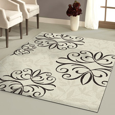 Orian Iron Fleur Rug Chocolate - Walmart.com