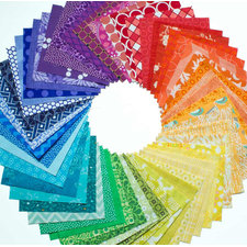 54 Color Wheel - Charm Squares - Quilting Fabric Bundle