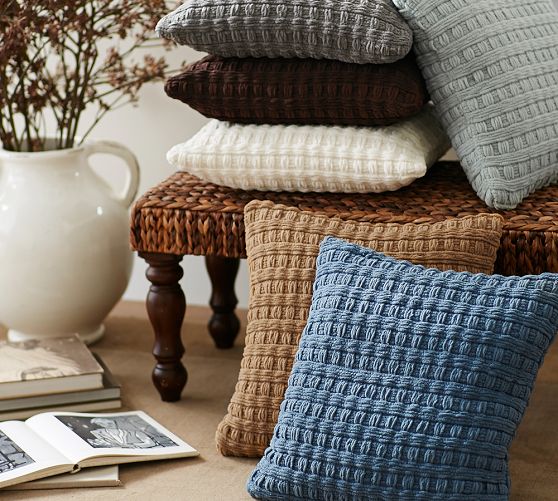 Basketweave Chenille Pillow...