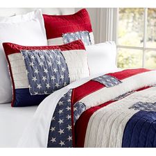Stars & Stripes Quilt & Sham | Pottery Barn