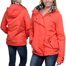Fox Cocoa Full Zip Juniors Jacket - Orange Crush