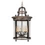 World Imports Chatham Collection Hanging Mount Outdoor French Bronze Chandelier Lantern-WI160663 at The Home Depot