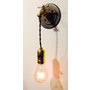 Industrial Hanging "Faucet" Wall Sconce With Vintage Edison Bulb- Easy Direct Mount