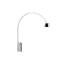 Arco Floor Lamp with White Base