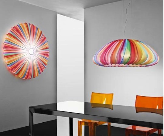 8 Boldly Colorful Ceiling L...