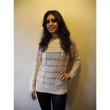 Everything 5 pounds - Long Sleeve Cable Knit Jumper