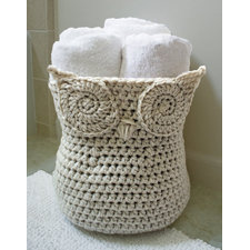 Crochet Pattern-- Owl Basket --Crochet Pattern