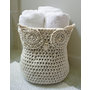 Crochet Pattern-- Owl Basket --Crochet Pattern