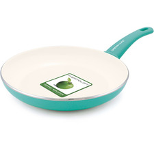 GreenLife Healthy Ceramic Non-Stick Soft Grip 12" Open Fry Pan, Turquoise: Kitchen & Dining : Walmart.com