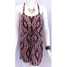 GLAM Geo Stripe T Back Dress | Laura Kathryn