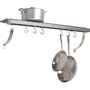 J.K. Adams Grey Wall Mounted Pot Rack