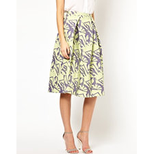 Image 4 of ASOS Midi Skirt in Abstract Jacquard