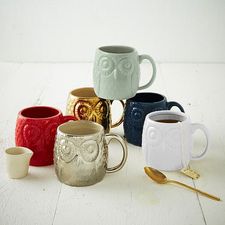 Figurative Owl Mug | West Elm
