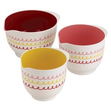 Cake Boss Countertop Accessories 3-Piece Icing Melamine Mixing Bowl Set
