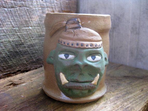 handmade ORC coffee mug: Le...