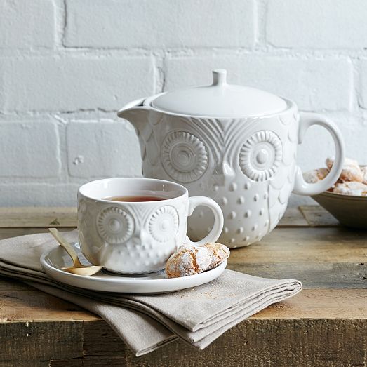 Figurative Owl Teacup   Sau...