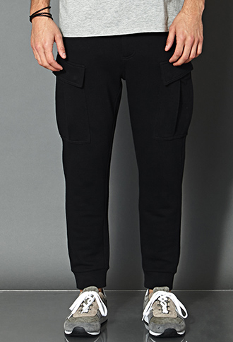 Cotton-Blend Drawstring Jog...