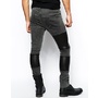 Image 2 of ASOS Super Skinny Jeans With Biker Panels