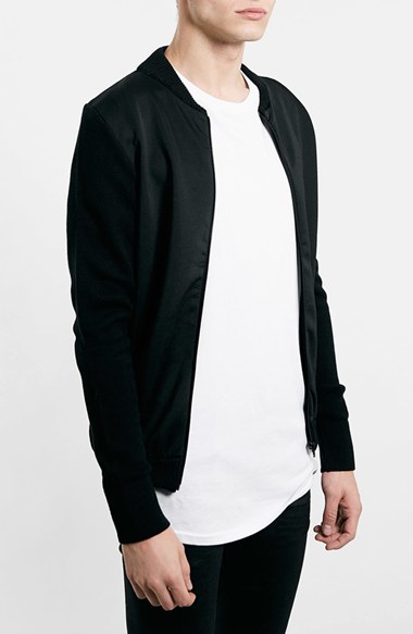 Topman Neoprene Front Bombe...